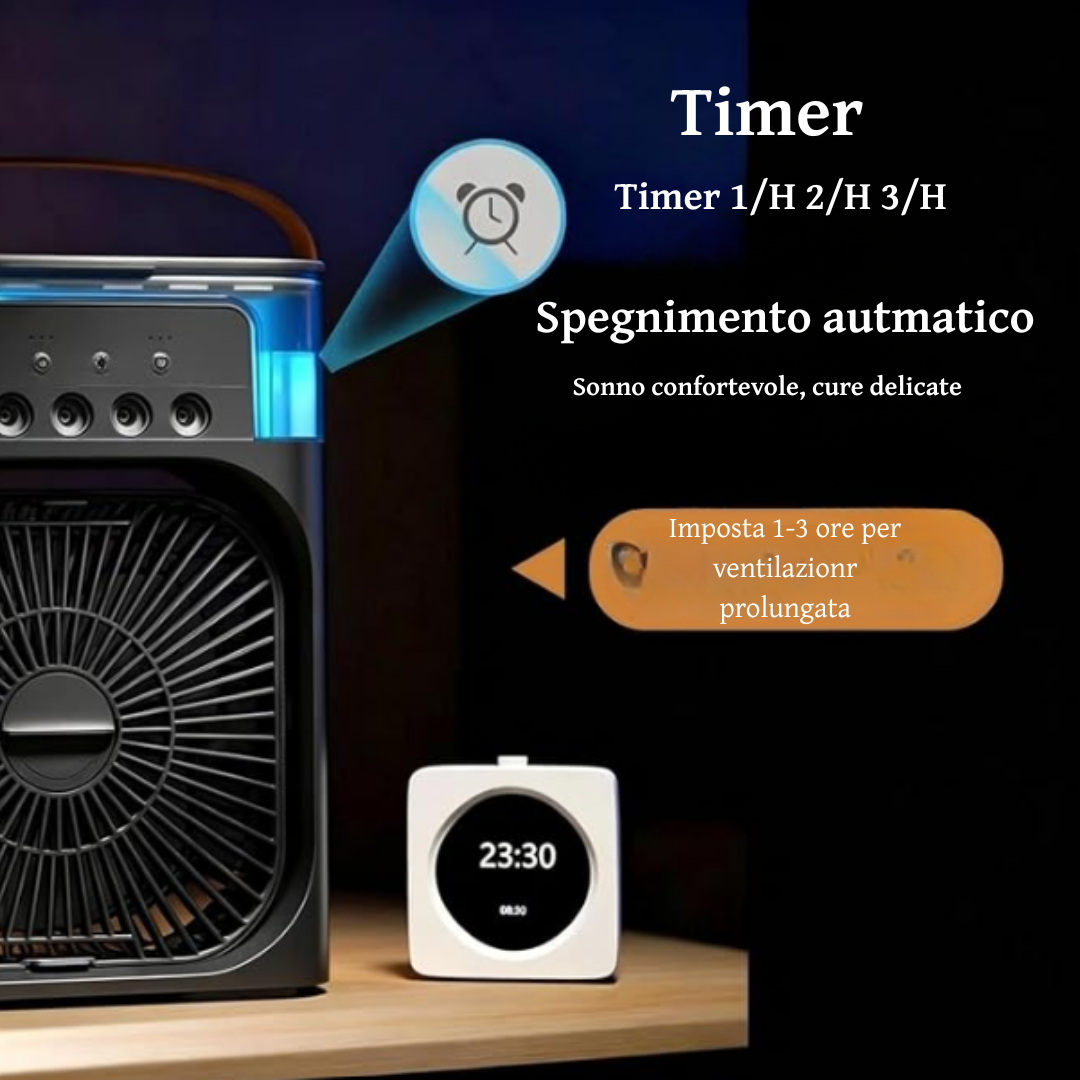 FrostyWavee Mini AC - Ventilatore Raffreddatore 3in1